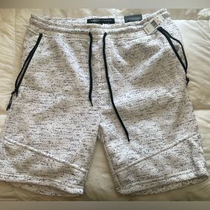 Men's White and Black Shorts - new with tags